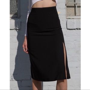 brandy melville long black phoebe skirt